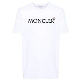 Moncler T-shirt in cotone con logo
