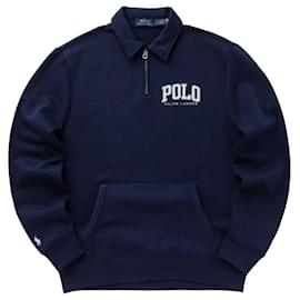 Ralph Lauren Sweatshirt mit Regular Fit und halbem Reißverschluss