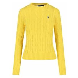 Ralph Lauren Pima-Baumwoll-Zopfstrick mit besticktem Pony-Logo