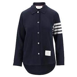 Asymmetrische Strickjacke für Damen Navy - Thom Browne