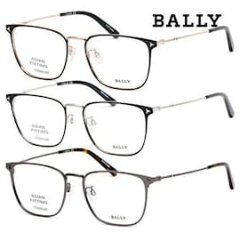 Bally Leichte Titan-Brillenfassung aus Metall Unisex quadratische Form Asian Fit