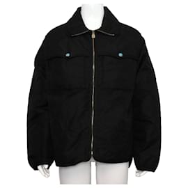 Surchemise matelassée avec motifs floraux noirs en coton de saison pour homme - Louis Vuitton