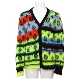 Cardigan in mohair e angora da uomo con monogramma - Louis Vuitton
