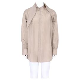 Herrenhemd mit gewaschenem Taffeta-Seidenschal - Valentino