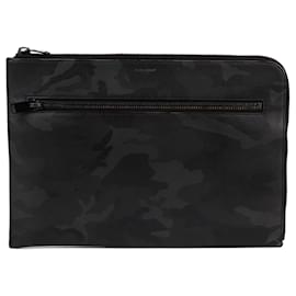 Saint Laurent Clutch Grande Camouflage Nero