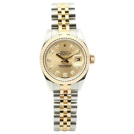 Rolex Reloj Datejust para Mujer Combi con Diamantes Originales con Garantía