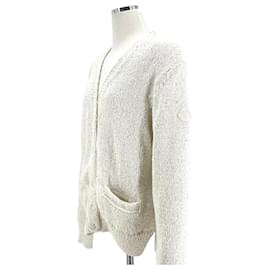 Cárdigan blanco con parche Moncler para mujer