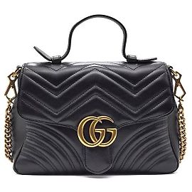Gucci GG Marmont Matelassé Top Handle Tasche Small