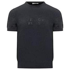Jacquard-Baumwollstrick-T-Shirt - Givenchy