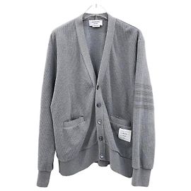 Thom Browne V-Ausschnitt Baumwoll-Cardigan