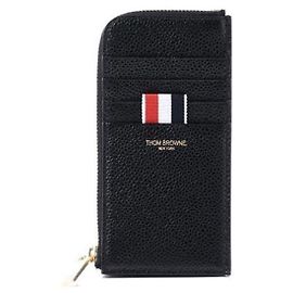 Thom Browne Pebble Grain Half Zip Around Wallet
