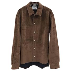 Sobrecamisa Cactus Jack in denim di cotone marrone - Dior