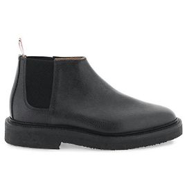 Thom Browne Botas Chelsea de caña media en piel granulada y suela de crepé
