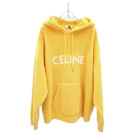 Strickjacke mit Kapuze aus Rippwolle - Céline