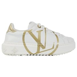 Louis Vuitton Timeout Sneaker mit weißgoldenem Kreislogo