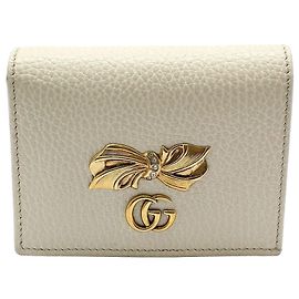 Gucci Cartera Marmont con lazo chapado en oro
