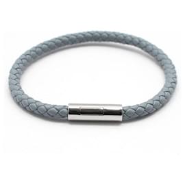 Bracelet en cuir Blue Lang Goliath - Hermès