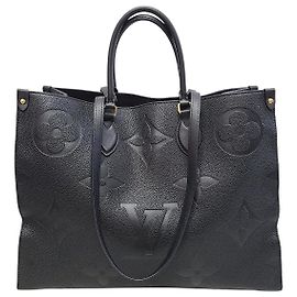 Louis Vuitton Borsa Tote Onthego in monogramma Empreinte nero