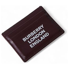 Burberry Logo Leather Card Holder