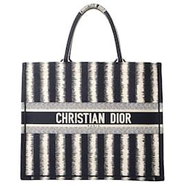 Stripe Book Tote Tasche Groß - Dior