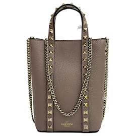 Borsa a tracolla mini Rockstud in pelle granulata - Valentino