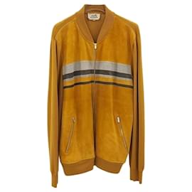 Chaqueta de punto y ante con cremallera - Hermès
