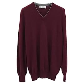 Cashmere-Strick mit V-Ausschnitt - Brunello Cucinelli