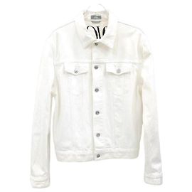 Dior Jeansjacke Alex Foxton White Back Logo
