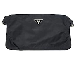 Prada Bolsa Transversal Tesuto Triangle Logo