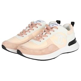 Sneakers in scamosciato stile tennis rosa - Chanel