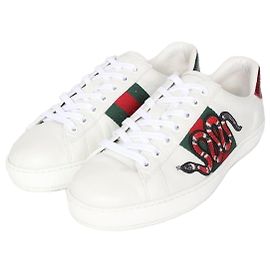 Gucci Embroidered Ace Sneakers