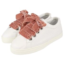 Fendi Sneakers in pelle trapuntata bianco