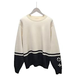 Monogram Block Strickpullover mit goldenem Reißverschluss - Louis Vuitton