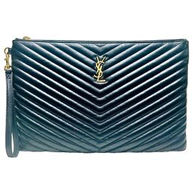 Saint Laurent Clutch Grande Matelassé Oro