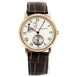 Tiffany & Co Klassische Uhr Gold Medium Damen Gangreserve Kleiner Sekundenzähler Vintage
