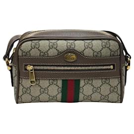 Gucci Mini borsa a tracolla Ophidia Supreme GG marrone