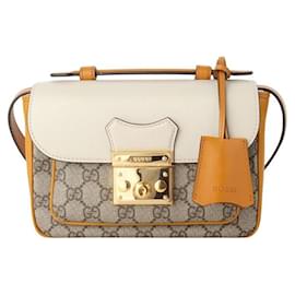 Mini borsa a tracolla con manico GG Supreme Padlock - Gucci