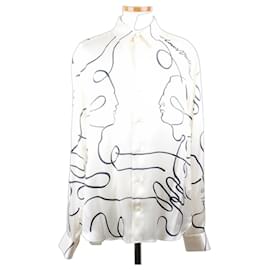 Louis Vuitton Camicia di seta Bianca XL