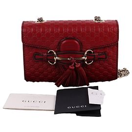 Gucci Mini bolso bandolera rojo Seema Emily