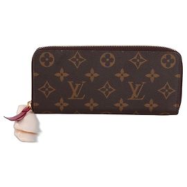 Louis Vuitton Clemence Burgundy Zipper Long Wallet