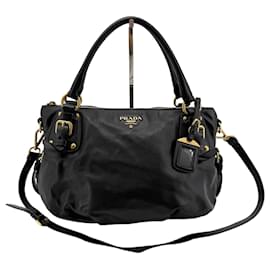 Bolso Tote y Bolso de Hombro en piel de becerro suave - Prada
