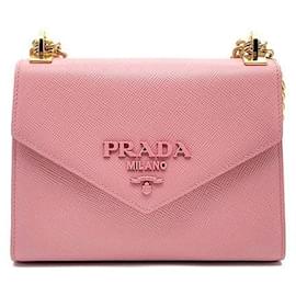 Borsa a Spalla Saffiano Monochrome Chain - Prada