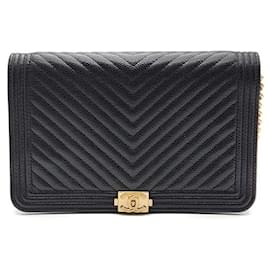Mini borsa a tracolla WOC Boy in caviar - Chanel