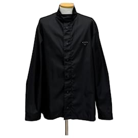 Re-Nylon Hemdjacke mit Dreieckslogo - Prada