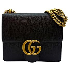 Gucci Borsa a Spalla Matelassé Flap Chain Black