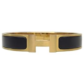 Black Gold Plated Click Bracelet Bracelet - Hermès