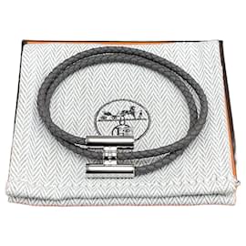 Tunis Tresee Bracelet Grey Epsom - Hermès
