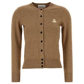 Cardigan MONA Small Logo Camel - Isabel Marant