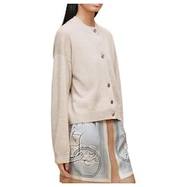 Cardigan long à manches longues en cachemire pour femme - Hermès