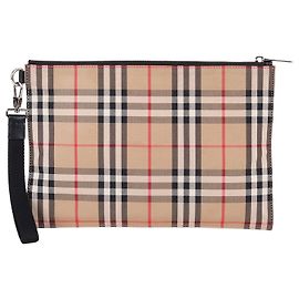 Burberry Clutch in tessuto con motivo Vintage Check